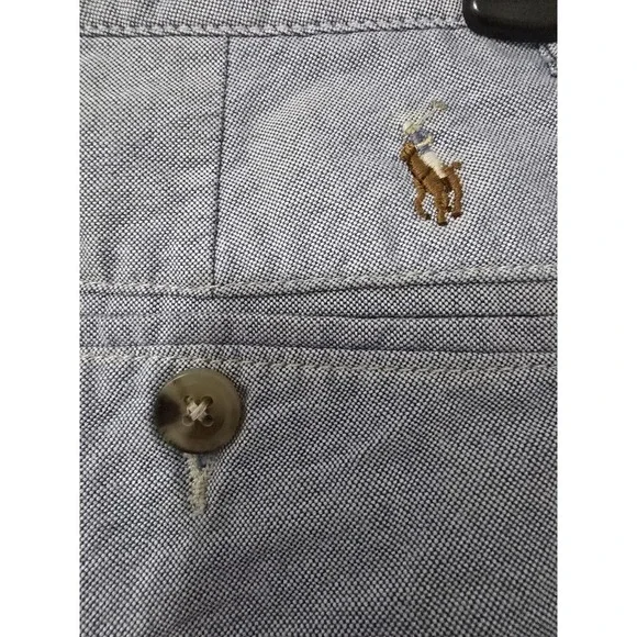 Polo Ralph Lauren Boys Blue Shorts Size 20 Chambray 11" Inseam - Picture 4 of 7